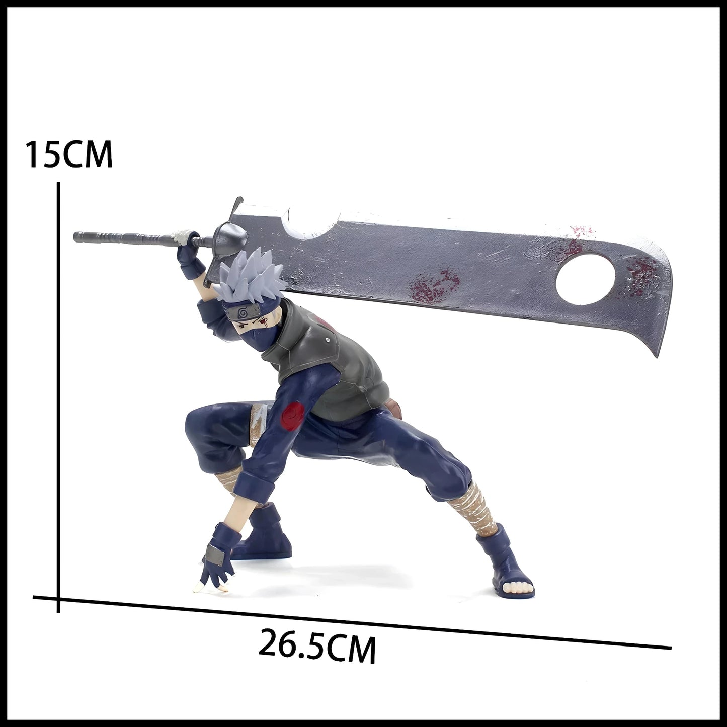 NAR008 - Kakashi Hatake Action Figure da 15x26.5cm in PVC