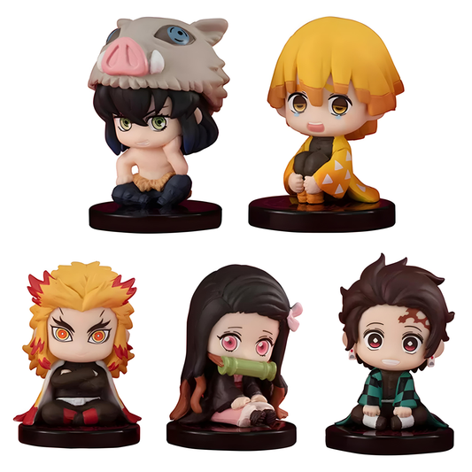 DMS002 - Set 5 Mini Action Figure da 4.5cm in PVC