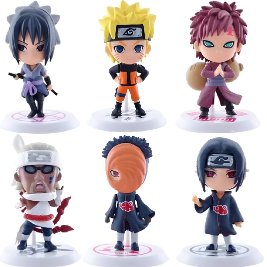 NAR001 - Set 6 Mini Action Figure da 7cm in PVC