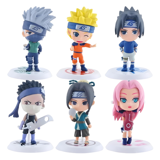 NAR001 - Set 6 Mini Action Figure da 7cm in PVC