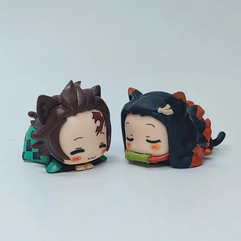 DMS010 - Zenitsu Nezuko Tanjiro Mitsuri Muichiro Inosuke Mini Action figure in PVC