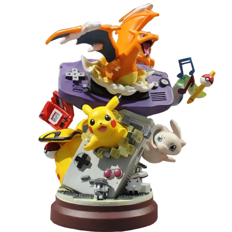 POK002 - Pikachu Charizard Mewtwo Action Figure da 20 Cm in PVC