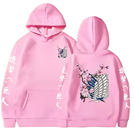 AOT001 - Attack On Titan Felpa con cappuccio in Poliestere