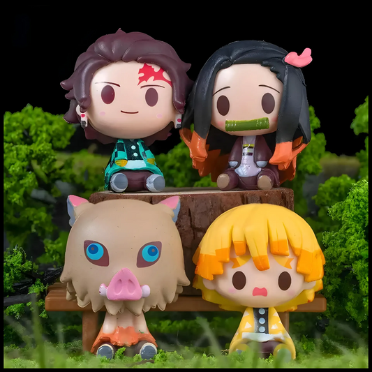 DMS005 - Set 4 Mini Action figure da 5cm in PVC