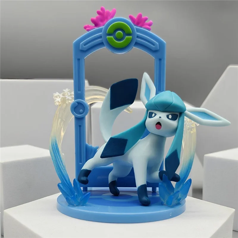 POK003 - Mistery Box di Eevee Vaporeon Jolteon Flareon Espeon Umbreon Leafeon Glaceon Sylveon Action Figure da 8 Cm in ABS