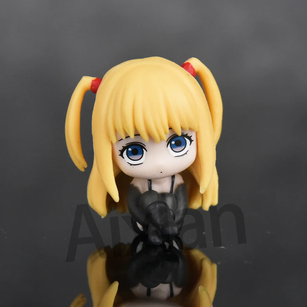DHN003 - 5 Mini Action figure di Light Yagami Ryuk Rem Misa Amane L Lawliet da 4Cm in PVC