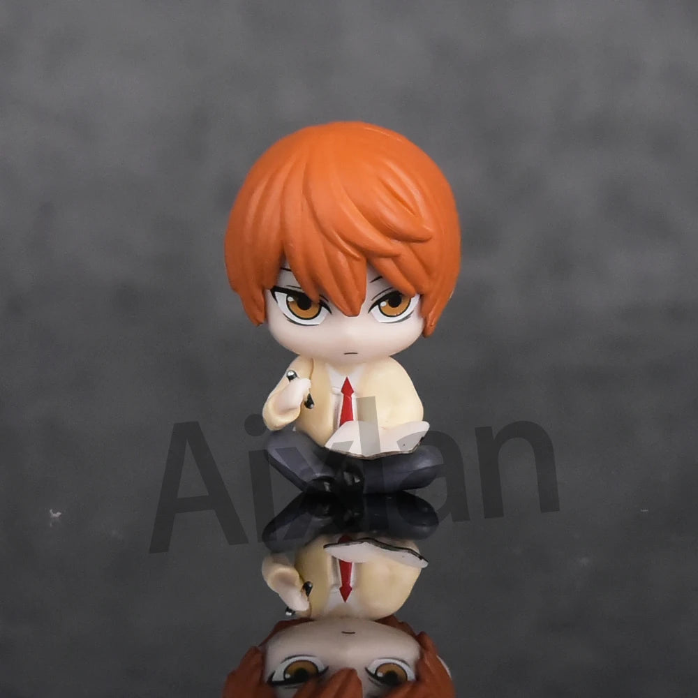 DHN003 - 5 Mini Action figure di Light Yagami Ryuk Rem Misa Amane L Lawliet da 4Cm in PVC