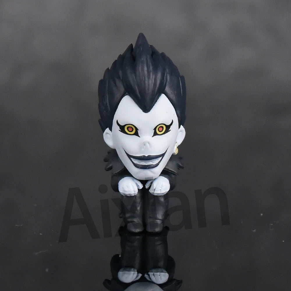 DHN003 - 5 Mini Action figure di Light Yagami Ryuk Rem Misa Amane L Lawliet da 4Cm in PVC