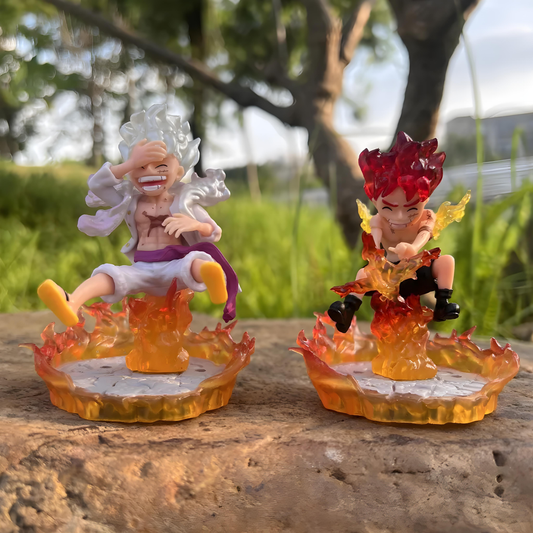 ONP003 - Luffy Gear 5 Action Figure da 10cm in PVC