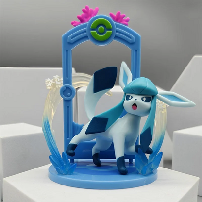 POK003 - Mistery Box di Eevee Vaporeon Jolteon Flareon Espeon Umbreon Leafeon Glaceon Sylveon Action Figure da 8 Cm in ABS