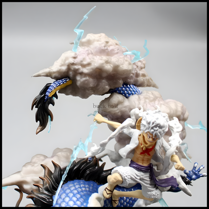 ONP019 - Monkey D. Rufy Gear V vs Kaido Action Figure da 24cm in PVC
