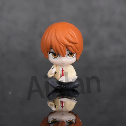 DHN003 - 5 Mini Action figure di Light Yagami Ryuk Rem Misa Amane L Lawliet da 4Cm in PVC